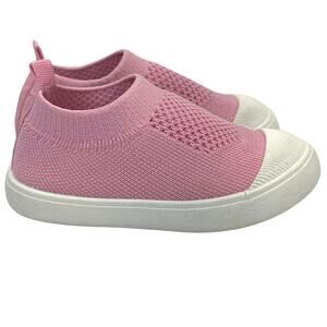 Gengasun Pink Sneakers Breathable Mesh Lightweight Non-Slip Toddler Girls Sz 6.5